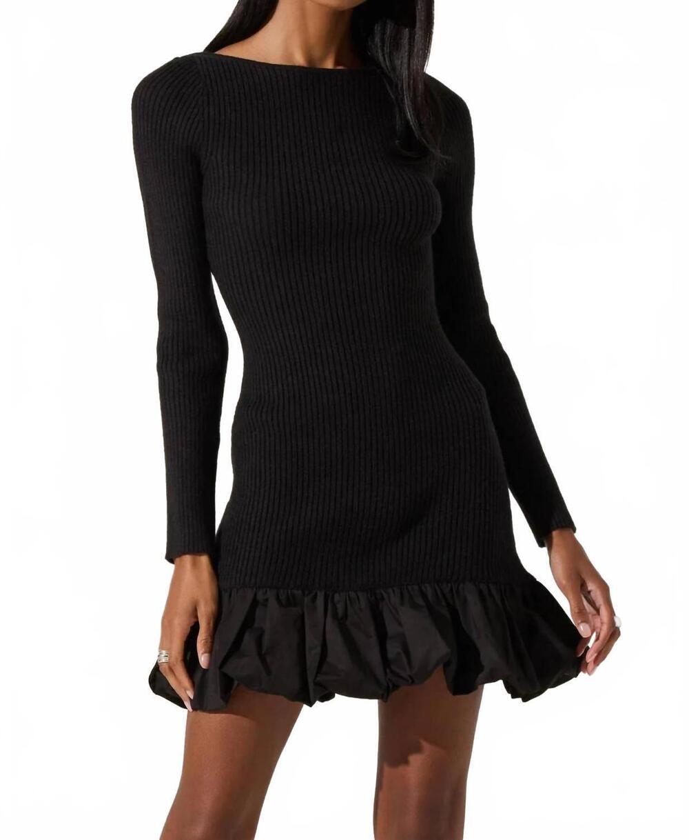 NEW ASTR carlene sweater dress in black